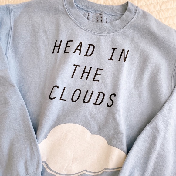 Ariana Grande Head in the Cloud Blue Sweatshirt - Picture 8 of 8